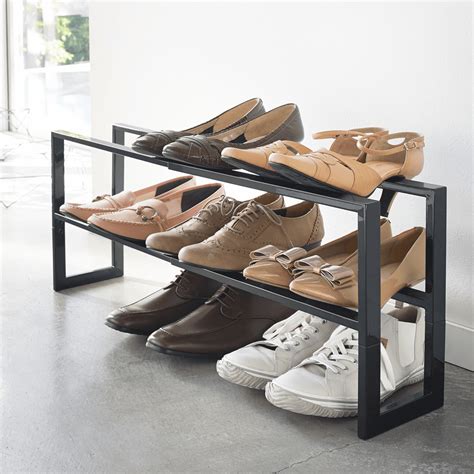 low profile shoe rack